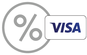 Visa Percent Icon